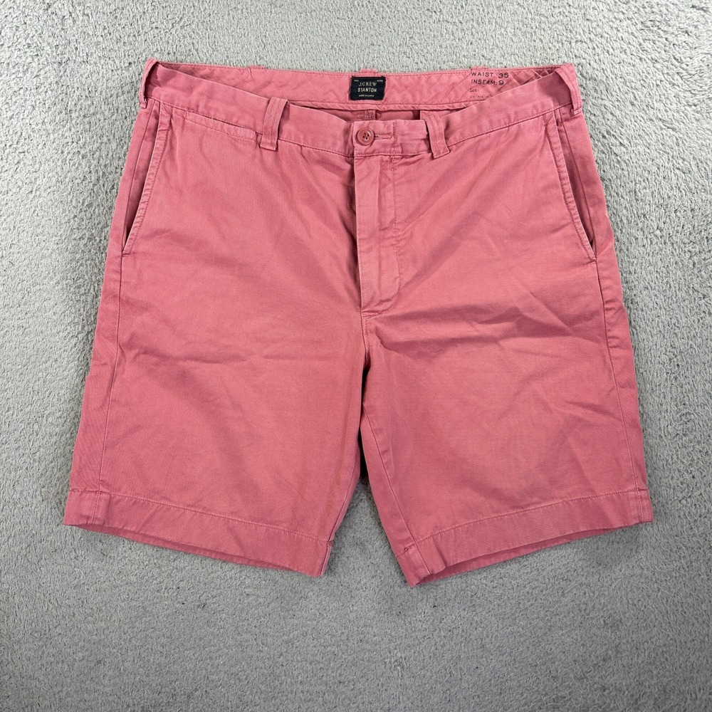 J Crew Shorts Mens 35 Salmon‎ Pink Stanton Preppy Chino Golf Beach Summer